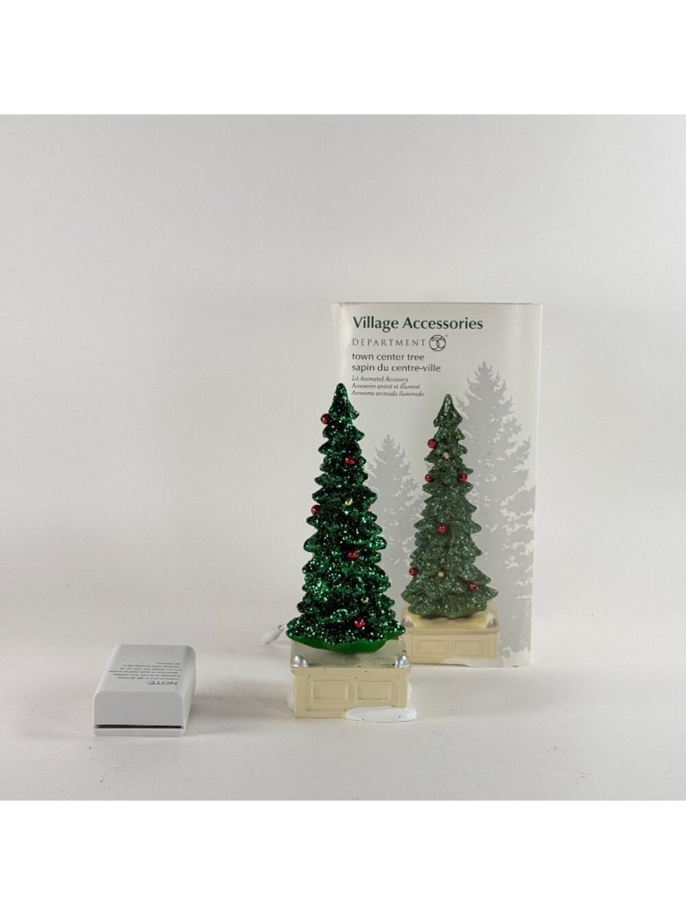 Dept 56 Town Center Tree 6007700 Lighted Animated Christmas Village Accessory